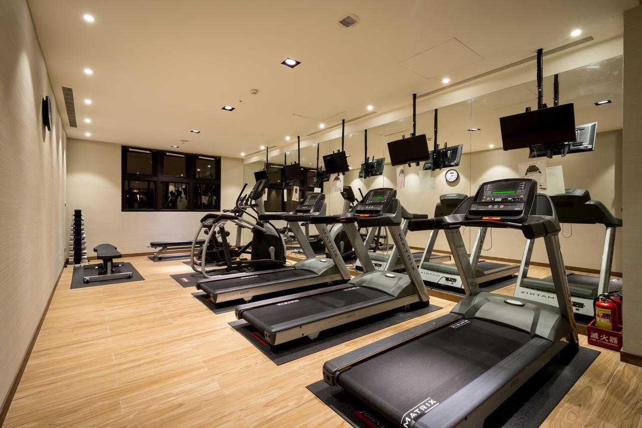 村却国际温泉酒店 罗东镇 外观 照片 A gym in a hotel